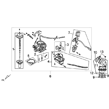 Gaźnik Sym Orbit II (WH8018P) biały