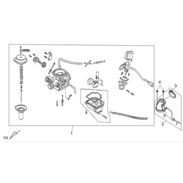 Sym X'PRO 125 gaźnik