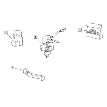 Gaźnik+akcesoria Aprilia Mojito Custom 2t (silnik Piaggio) 2004 - 2010