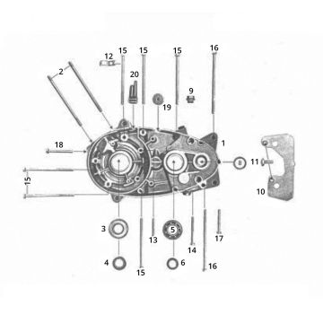 Zundapp C50 Sport 517-21L0 Gorset