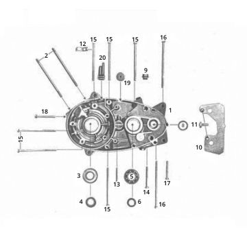 Zundapp C50 Sport 517-21LA przekładnia kierownicza