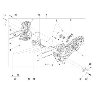 Carter Piaggio Fly 125 4-suwowy 3V IE E3