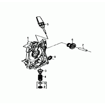 SKRZYNIA KORBOWA SILNIK PRAWY/START Sym Orbit II Euro 4 Rozmiar Szary