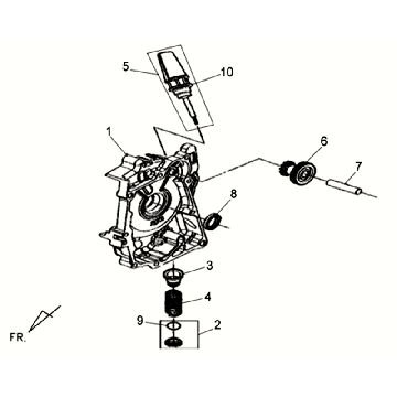 Skrzynia Corbowa Sym Allo GT (WH006 S882U) srebrna