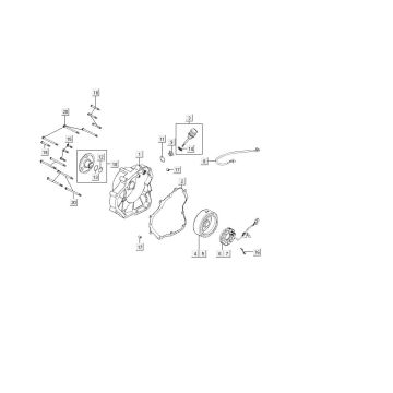Pokrywa skrzyni korbowej Kymco MXU 150