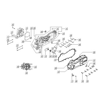 Miska olejowa 1 Kymco Super 8 Street 4-suwowa niebieska