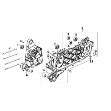Tylna skrzynia korbowa pół Gy6 10 cali (EURO 4; po 2018 r.)-Carterhelft achter Gy6 10 inch (EURO4) t tm z