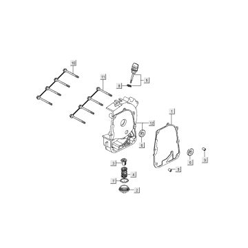 Miska olejowa Kymco People S czereśnia czerwona