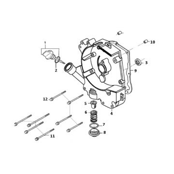 Skrzynia korbowa prawa GY6 10/12 cala (EURO 4; po 2018 r.)-Carterhelft rechts GY6 10 / 12 inch (EURO4) t tm z
