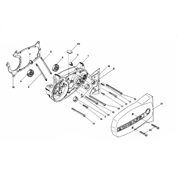 Skrzynia korbowa Zundapp C50 Sport 529-010