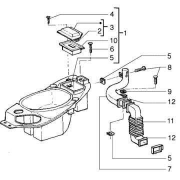 Buddybak Piaggio Liberty 4-suwowy do 2005
