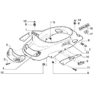 Bagażnik Piaggio Liberty 4-suwowy do 2005 r.