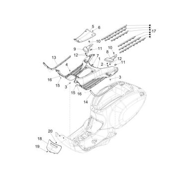 Deska do biegania Vespa Sprint zielony metalik 341/a