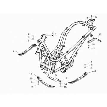 Podwozie Piaggio Beverly 350 E3 Sport Touring 2013-2014