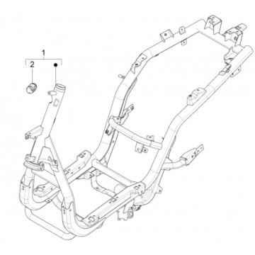 Piaggio Fly 125 4-suwowy 3V IE E3 podwozie i rama