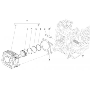 Cylinder Piaggio Liberty 125 4-suwowy 3V IE ABS (IGET Euro 5)