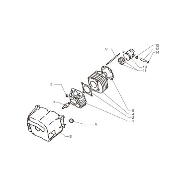 Cylinder Beta Ark-k AC czarno-szary 2008 2-suwowy 25