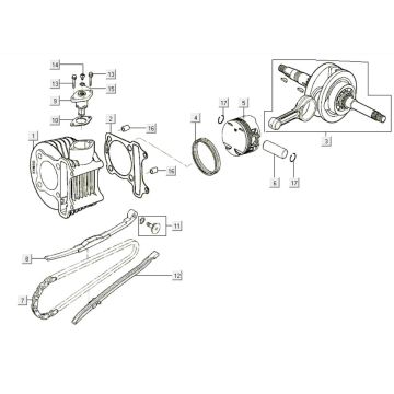 Cylinder Kymco Like 200i Czarny