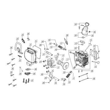 cylinder Kymco Sento 4-suwowy Spring Brown