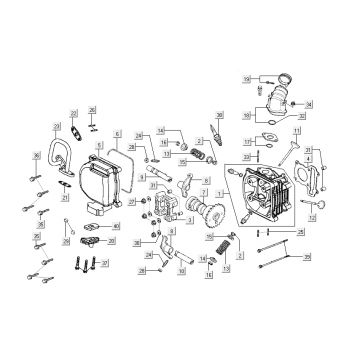 cylinder Kymco Sento 4-suwowy Czarny