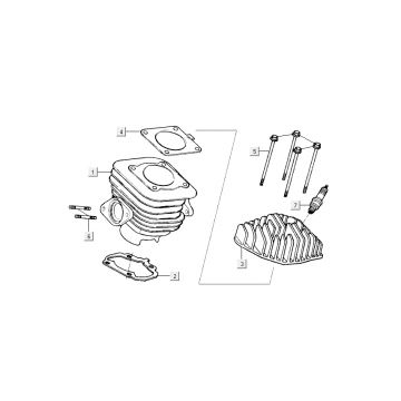 Cylinder Kymco Super9 ac o.m mat czarny żółty