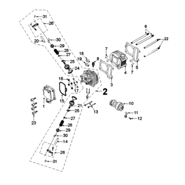 Cilinder Peugeot Tweet 125 EFI YO N SBC E4 2018-2020