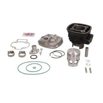 Siłownik Piaggio/Gilera 50 2-suwowy LC 70cc średnica 48mm owalny otwór wydechowy 6 portów cewki DR