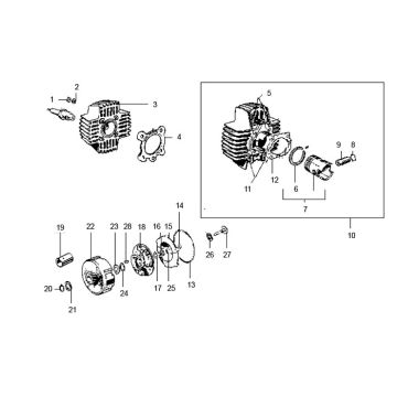 Cylinder Puch Maxi 2-suwowy