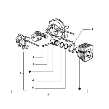 Cylinder Vespa Ciao 2-suwowy