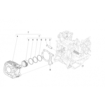 Cylinder Piaggo Zip 4-suwowy (wtrysk euro4 IGET)