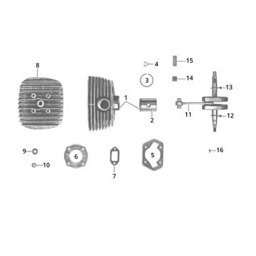 Cylinder Zundapp C50 Sport 517-21LA