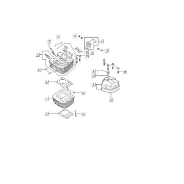 Głowica cylindrów Kymco MXU 150