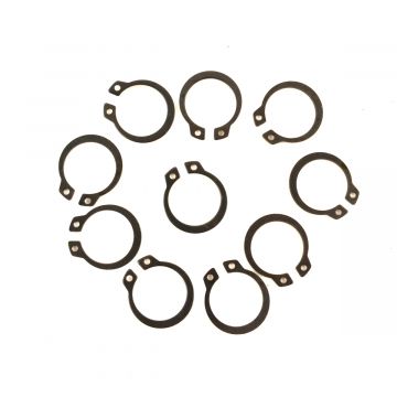 Pierścień zabezpieczający zewnętrzny 16mm 10 sztuk