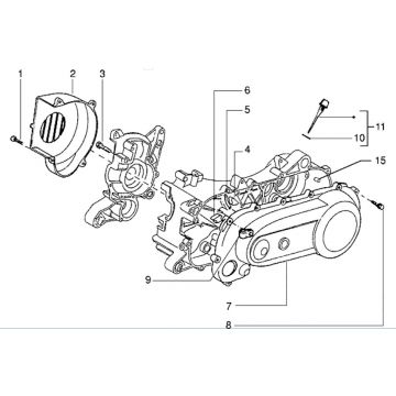 Osłona sprzęgła - osłona scrool Piaggio Zip RST 