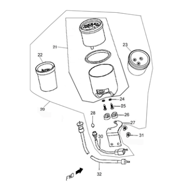 Kokpit-kasjer China Pico czarny