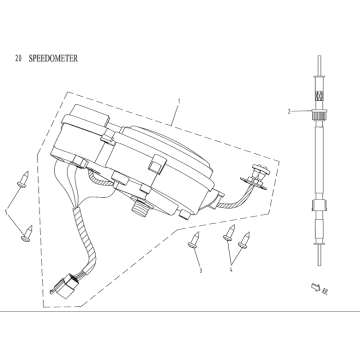 Kokpit-Teller China Venom biały