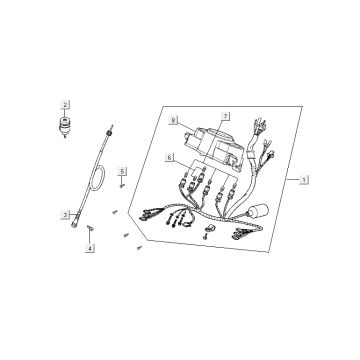 Kokpit licznik kabel Kymco zwinność tłuszczu 12' 4-suwowy techno srebrny