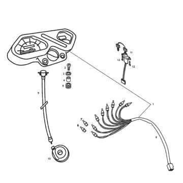 Cockpit Derbi Senda R stary model