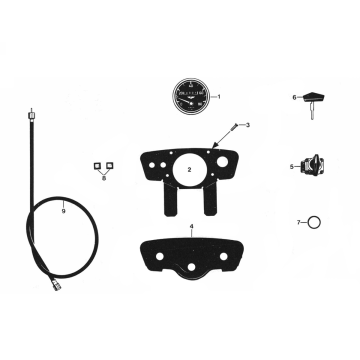 Licznik kilometrów - kokpit Zundapp C50 Sport 529-010