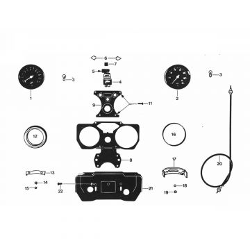 Licznik kilometrów - kokpit Zundapp GTS 50 529-024 do 029