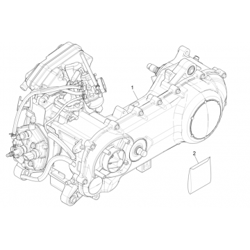 Piaggio NRG Power 50 2-suwowy LC Euro 4 kompletny blok silnika