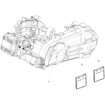 Silnik kompletny MP3 500 LT Sport 2014-2016