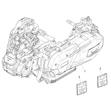 Silnik kompletny: Vespa GTS 125 4T E5 ABS 2021 (EMEA)
