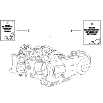 Silnik kompletny Vespa GTS 250 czyli 2005-2009 (z ABS)