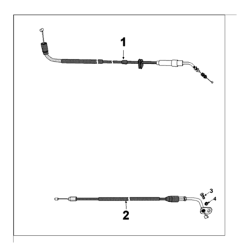 Controls and cables Peugeot Tweet 125 EFI YO N SBC E4 2018-2020