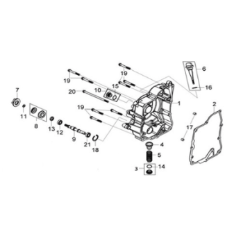 Crank case cover Sym Joymax Z 125 E4