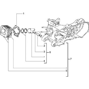Cylinder Piaggio Liberty 2-suwowy do 2005