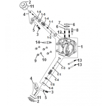 Głowica cylindra Sym Symphony ST 50 E5