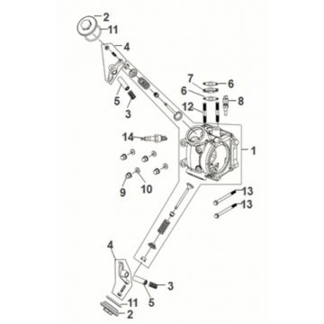 Sym Fiddle IV 50 E5 cylindra głowica