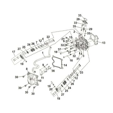 Cylinder Head Sym Symphony ST 125I LC E5